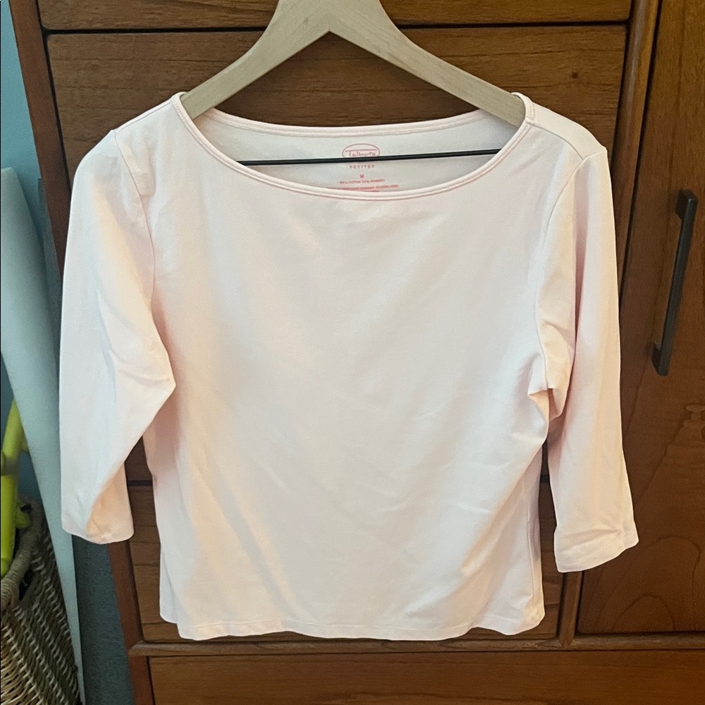 Talbots Soft Pink Long Sleeve Tee